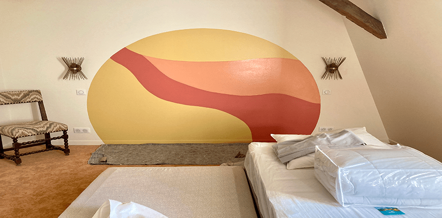 décoration-tête de lit- peinture-intérieure-chambre-bretenoux-46130-nuancea